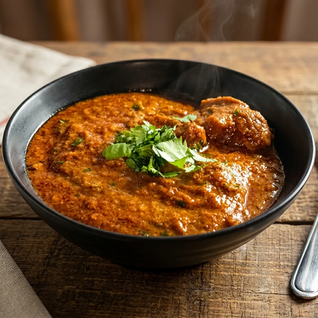 Goat Curry at Mehfeel Indian Kitchen in Edmonton, AB