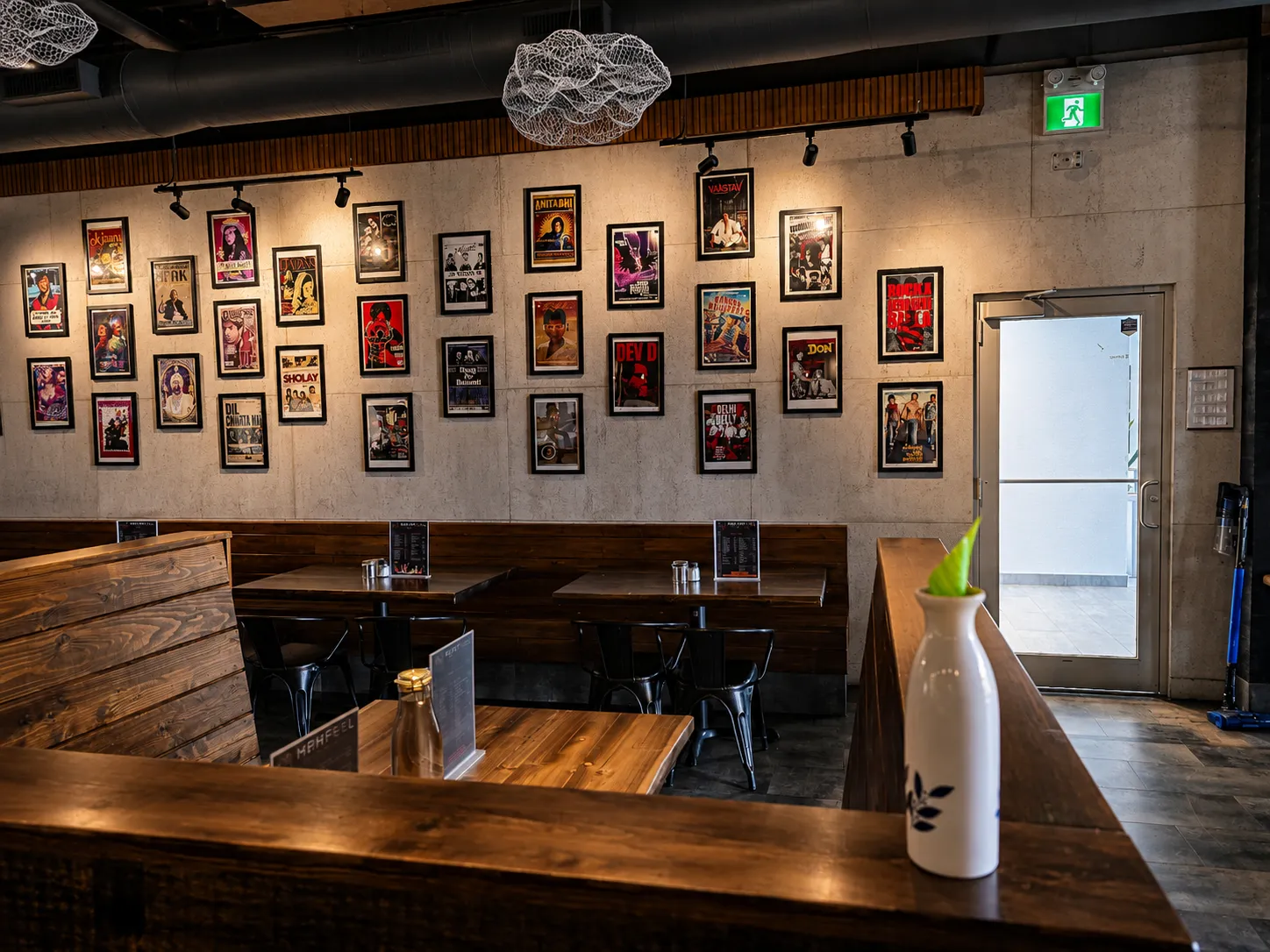 Seating area at Mehfeel Late Night Bar restaurant in Edmonton, AB
