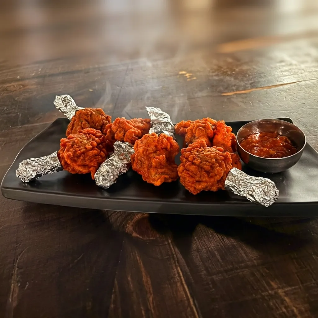 Chicken lollipop at Mehfeel Indian Kitchen in Edmonton