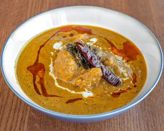 Delicious Chicken Chettinad dish at Mehfeel Indian Kitchen in Edmonton, AB
